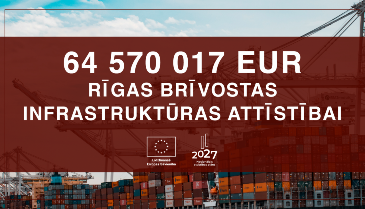 Vēja tehnoloģiju ražotāju piesaistei Rīgas brīvostas infrastruktūras attīstībā tiks ieguldīti 64,5 milj. eiro