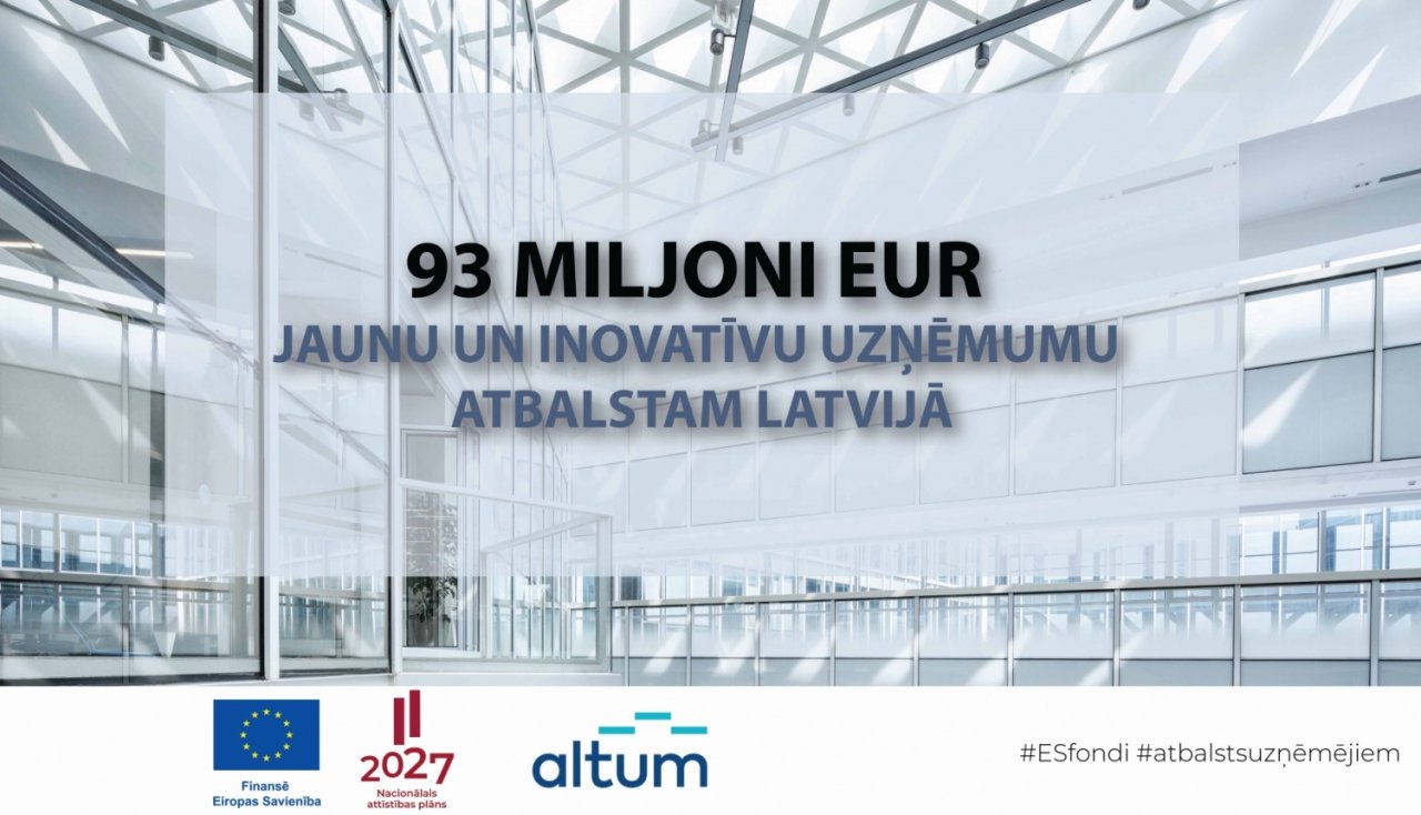 Jaunu un inovatīvu uzņēmumu atbalstam būs pieejami 93 miljoni EUR