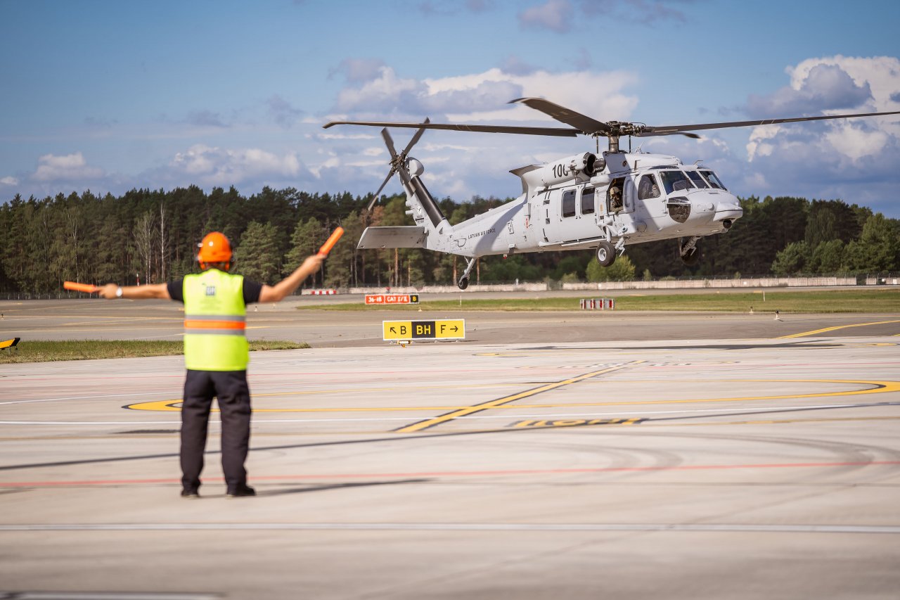 The heliport is officially opened at the Riga Airport