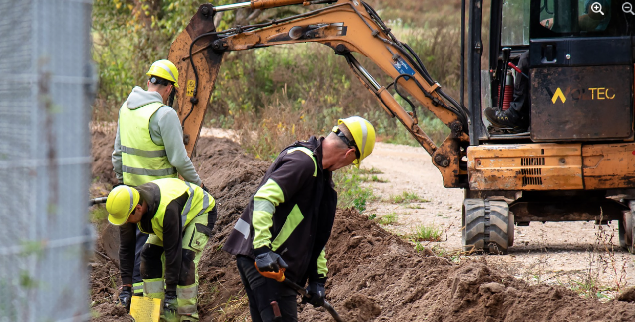 Construction and equipment works for the technological infrastructure of the Latvian-Belarusian land border have begun at the Kaplava Border Guard Post of the Daugavpils Border Guard Management of the State Border Guard