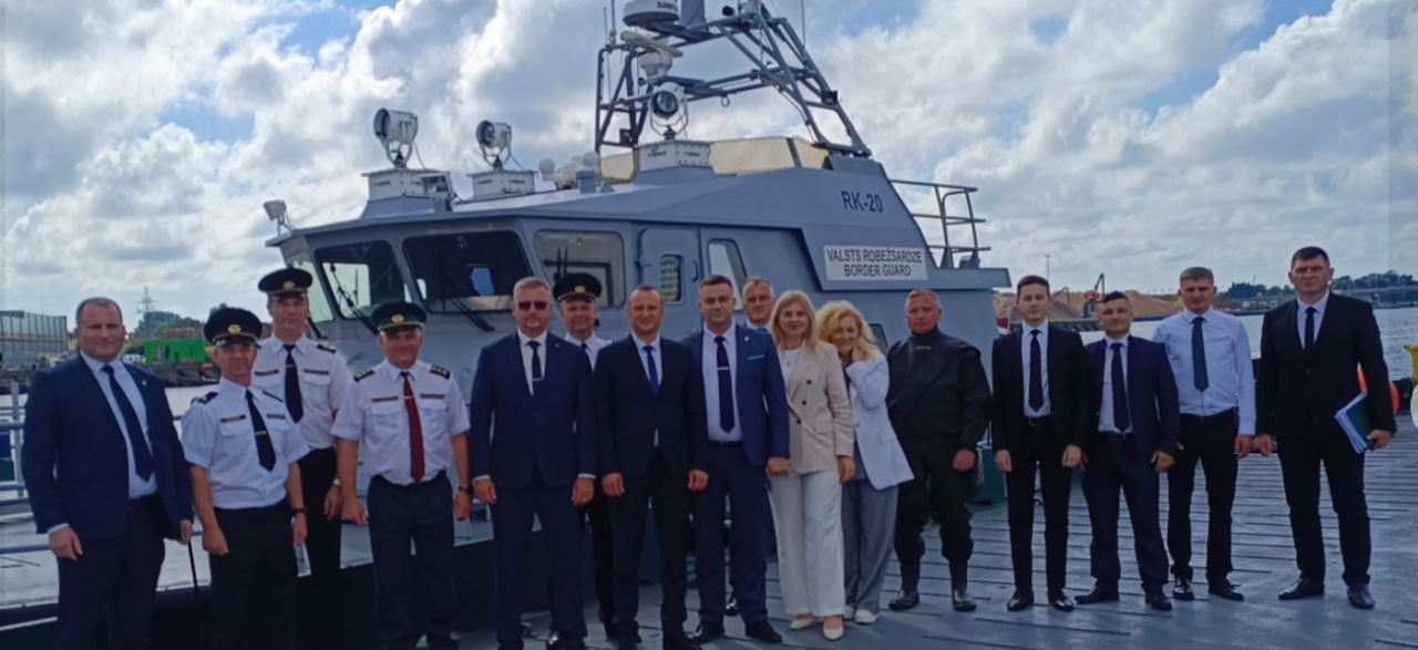 Chiefs of the Latvian and Moldovan border guard institutions meet at a project launch event