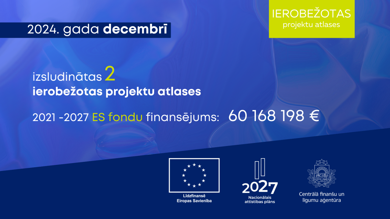 Decembrī izsludinātas divas ierobežotas ES fondu projektu atlases par 60,2 miljoniem eiro: apkopojums