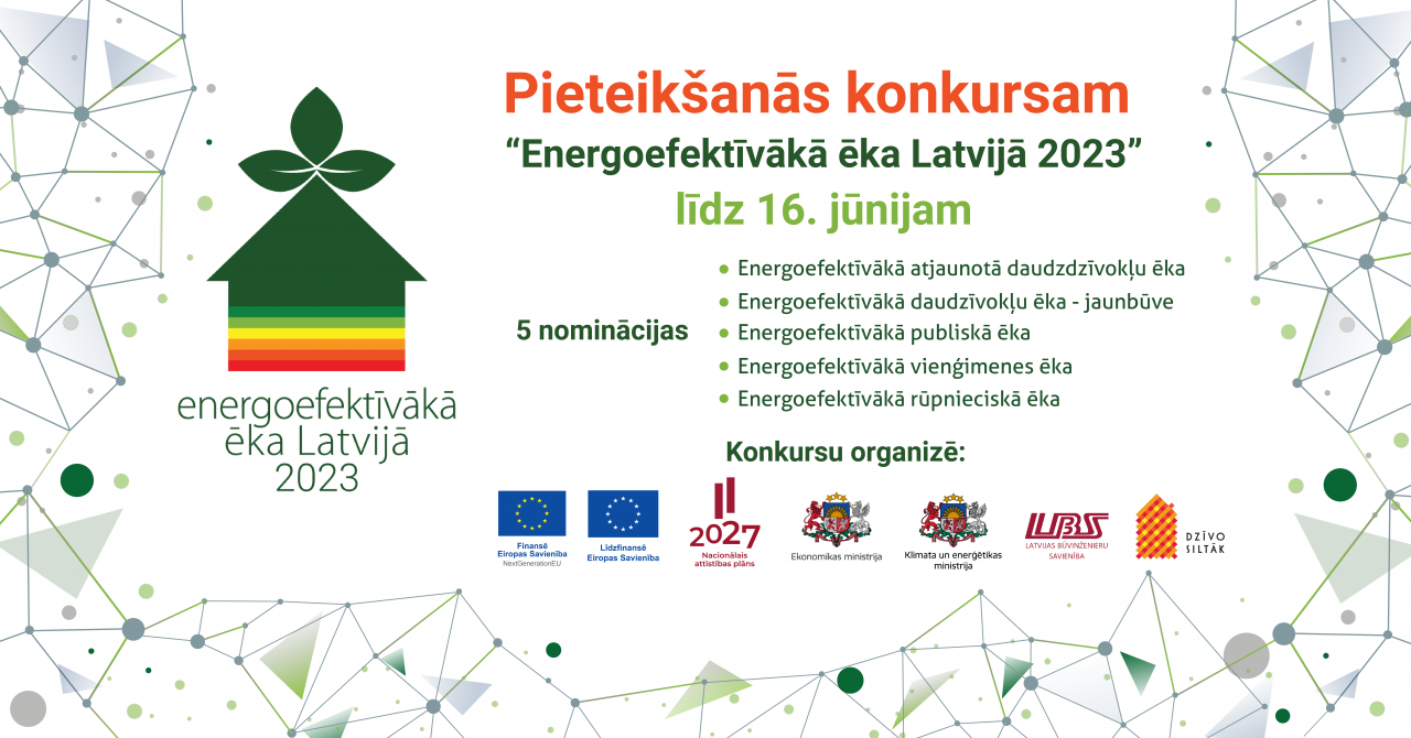 Izsludināts konkurss “Energoefektīvākā ēka Latvijā 2023”