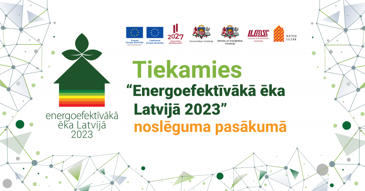 Konkursa “Energoefektīvākā ēka Latvijā 2023” laureātus godināsim 21. septembrī