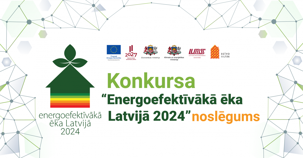 Konkursa “Energoefektīvākā ēka Latvijā 2024” laureātus godināsim 19. septembrī