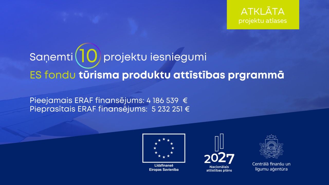 Liela interese par ES fondu atbalstu tūrisma produktu attīstībai